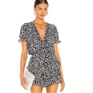 Amanda Uprichard Velma Black and White Polka Dot Dress